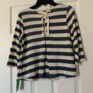 Girls Knit 3/4 sleeve Blouse